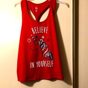 Unicorn patriotic shirt Fourth of July large